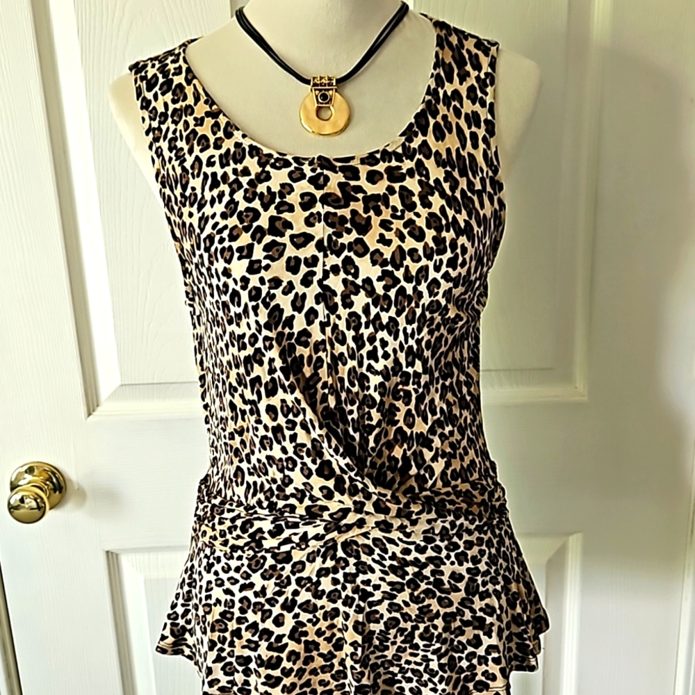 Cheetah Print Blouse